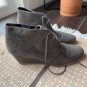 Franco Sarto Suede Booties, Size 10